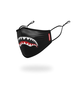 SPRAYGROUND® ADULT SHARK LOGO (BLACK) FORM-FITTING FACE MASK