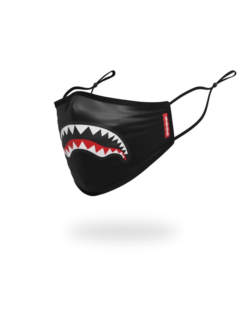 SPRAYGROUND® ADULT SHARK LOGO (BLACK) FORM-FITTING FACE MASK 2 SPRAYGROUND® ADULT SHARK LOGO (BLACK) FORM-FITTING FACE MASK
