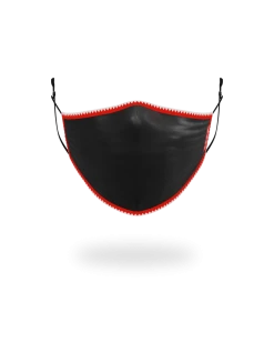 SPRAYGROUND® FACE MASKS ADULT VERTICAL SHARK (BLACK) FORM-FITTING FACE MASK