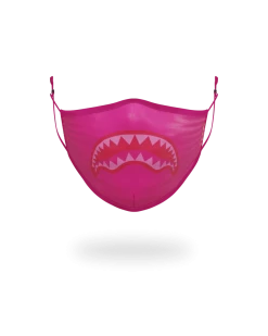 SPRAYGROUND® FACE MASKS ADULT PINK SHARK FORM-FITTING FACE MASK