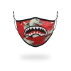 SPRAYGROUND® ADULT MONEY CAMO (RED) FORM-FITTING FACE MASK