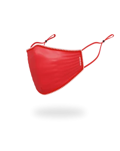 SPRAYGROUND® FACE MASKS ADULT VERTICAL SHARK (RED) FORM-FITTING FACE MASK