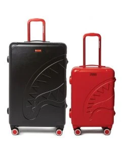 SPRAYGROUND® FULL-SIZE BLACK CARRY-ON RED LUGGAGE BUNDLE LUGGAGE SETS