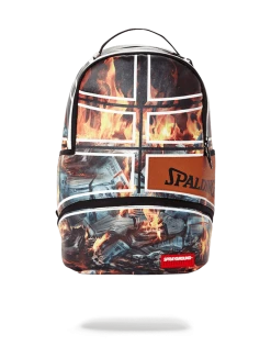 SPRAYGROUND® SPALDING X SPRAYGROUND FIRE MONEY BACKPACK