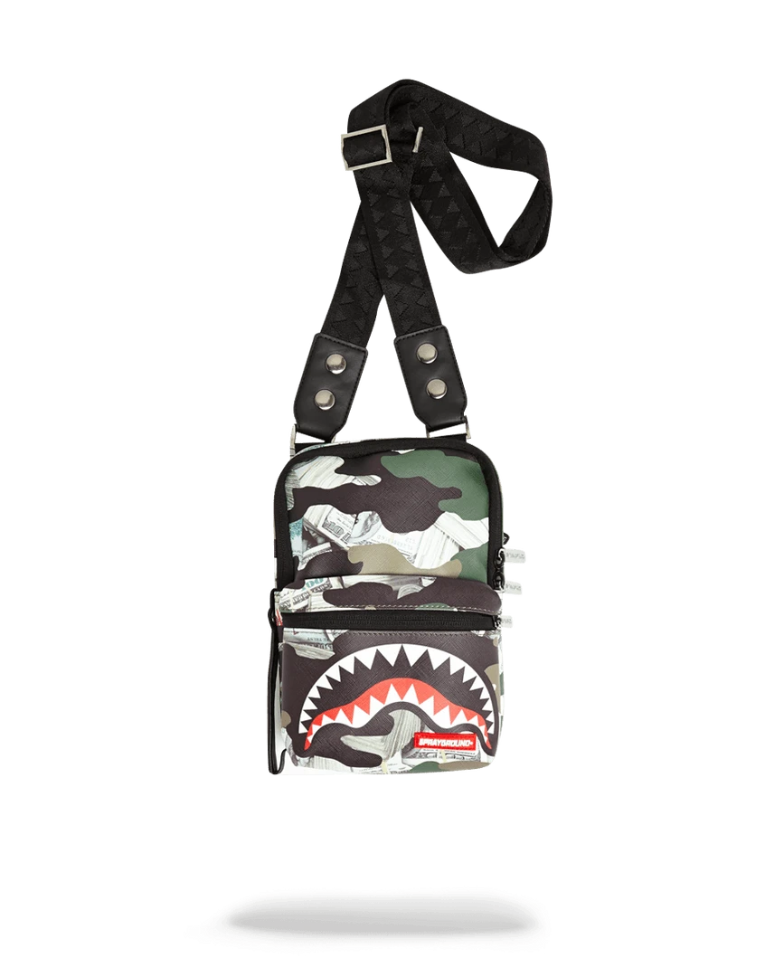 SPRAYGROUND® CAMO MONEY SHARK SLING CROSSBODYS 1 SPRAYGROUND® CAMO MONEY SHARK SLING CROSSBODYS