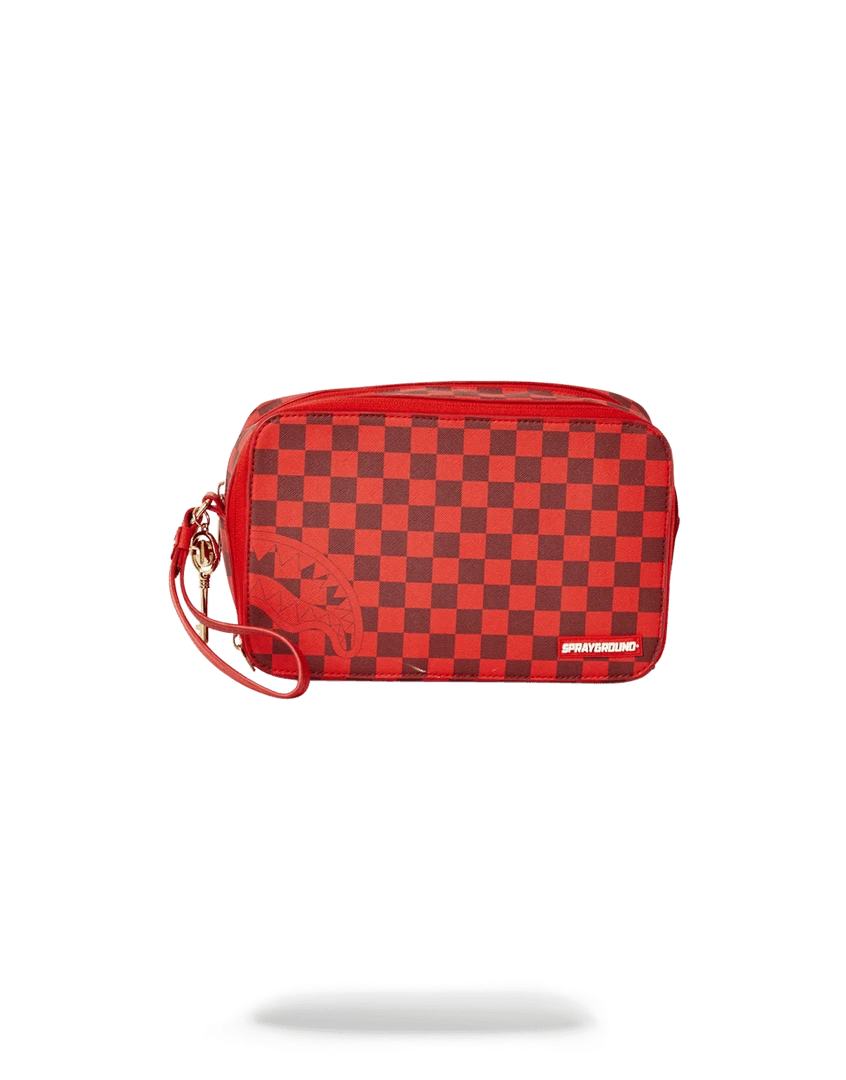 SPRAYGROUND® SHARKS IN PARIS RED TOILETRY AKA MONEY BAGS 1 SPRAYGROUND® SHARKS IN PARIS RED TOILETRY AKA MONEY BAGS