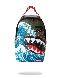 SPRAYGROUND® BACKPACKS CAMOKAWA WAVE SHARK