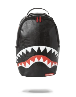 SPRAYGROUND® BACKPACKS BLACK REPTILE SHARK BACKPACK (ONE OF ONE)