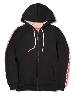 SPRAYGROUND® SHARKTRACK TIGER MONEY ZIPUP HOODIE (BLACK)