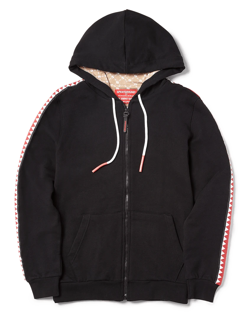 SPRAYGROUND® SHARKTRACK SPUCCI ZIPUP HOODIE (BLACK) HOODYS & CREWS 1 SPRAYGROUND® SHARKTRACK SPUCCI ZIPUP HOODIE (BLACK) HOODYS & CREWS
