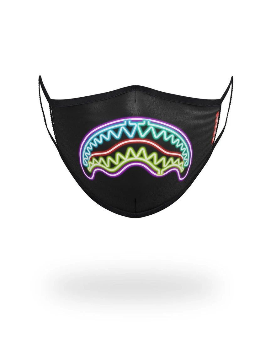 SPRAYGROUND® NEON SHARK FORM-FITTING MASK FACE MASKS 1 SPRAYGROUND® NEON SHARK FORM-FITTING MASK FACE MASKS