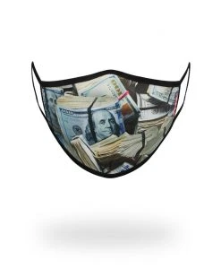 SPRAYGROUND® MONEY WHERE UR MOUTH IS FORM-FITTING MASK FACE MASKS