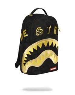 SPRAYGROUND® BACKPACKS DESTROY SHARK (GOLD CAMO)