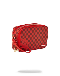 SPRAYGROUND® SHARKS IN PARIS RED TOILETRY AKA MONEY BAGS