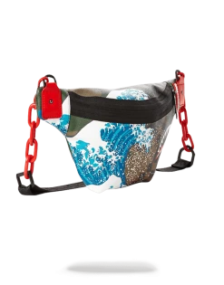 SPRAYGROUND® CAMOKAWA WAVE SHARK CROSSBODY CROSSBODYS