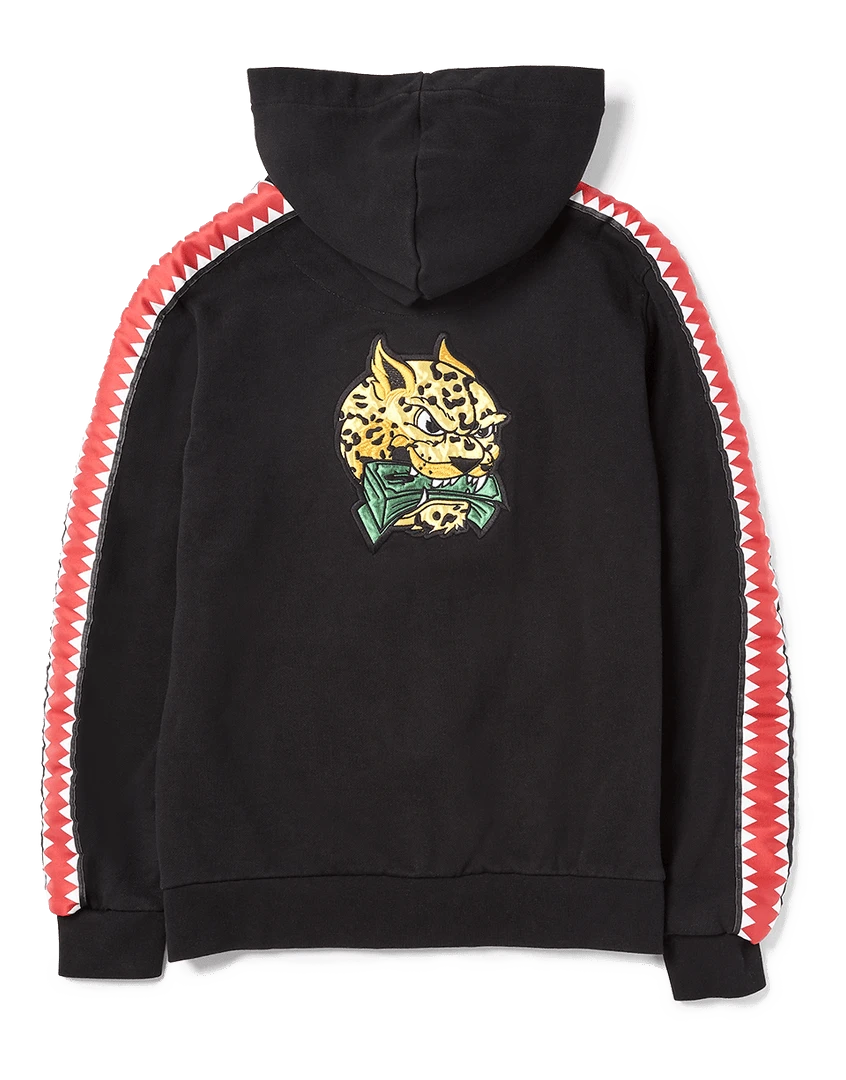 SPRAYGROUND® SHARKTRACK TIGER MONEY ZIPUP HOODIE (BLACK) 2 SPRAYGROUND® SHARKTRACK TIGER MONEY ZIPUP HOODIE (BLACK)