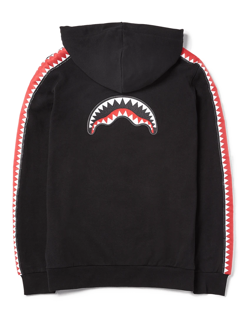 SPRAYGROUND® SHARKTRACK SPUCCI ZIPUP HOODIE (BLACK) HOODYS & CREWS 2 SPRAYGROUND® SHARKTRACK SPUCCI ZIPUP HOODIE (BLACK) HOODYS & CREWS
