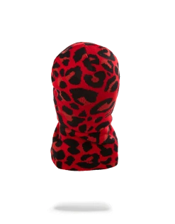 SPRAYGROUND® SKI MASKS RED LEOPARD GOLD SHARK MOUTH SKI MASK