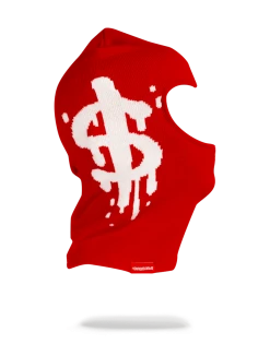 SPRAYGROUND® MONEY DRIP SKI MASK (RED)