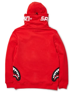 SPRAYGROUND® NINJA FACEMASK HOODIE (RED) APPAREL+GEAR