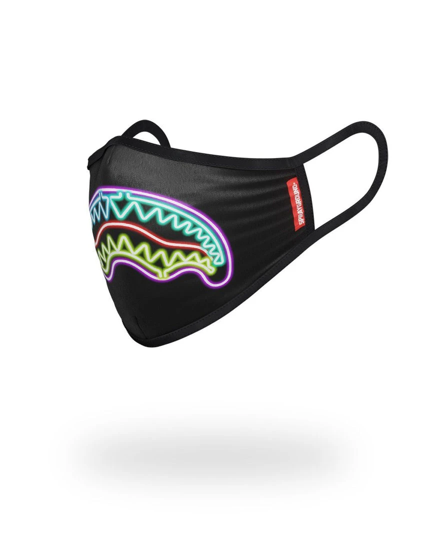 SPRAYGROUND® NEON SHARK FORM-FITTING MASK FACE MASKS 2 SPRAYGROUND® NEON SHARK FORM-FITTING MASK FACE MASKS
