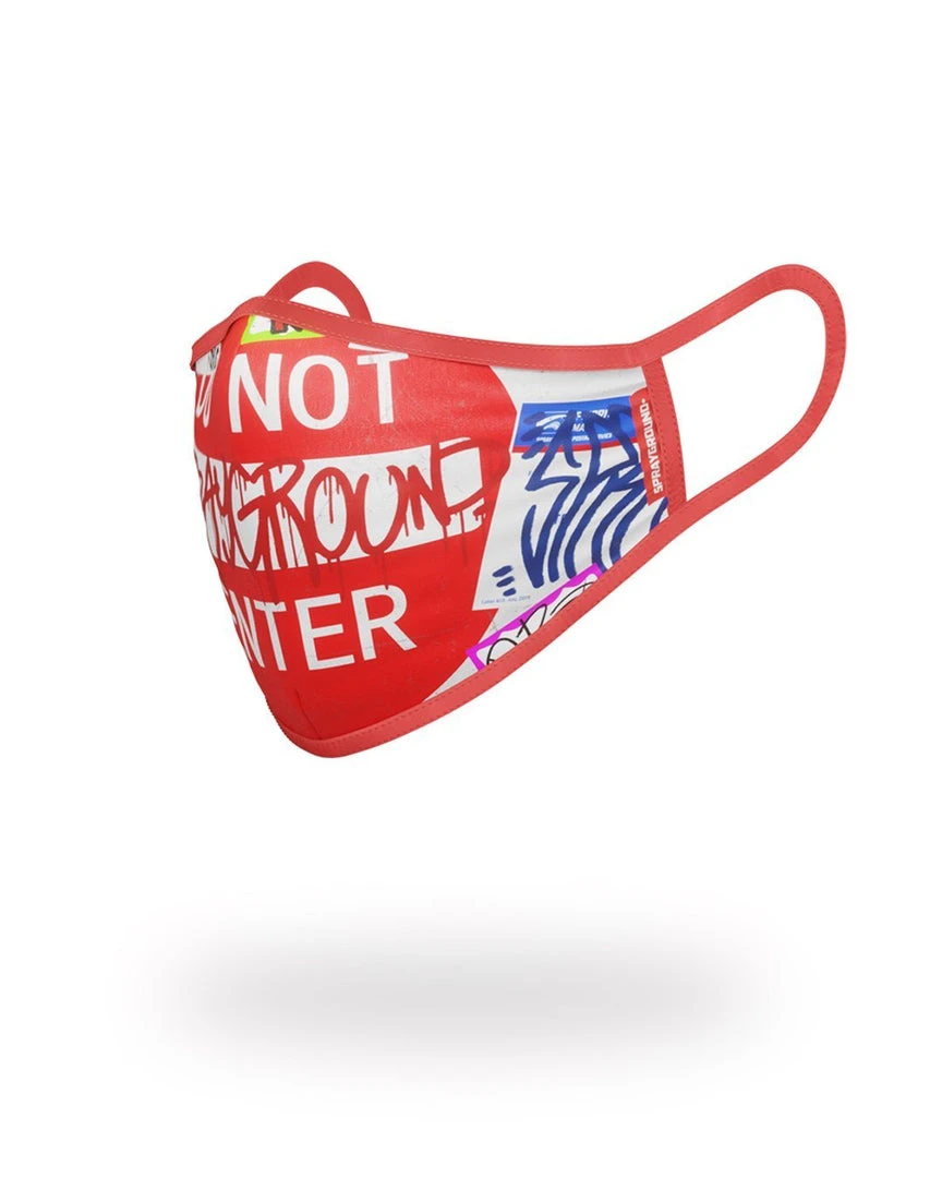 SPRAYGROUND® DO NOT ENTER FORM-FITTING MASK FACE MASKS 2 SPRAYGROUND® DO NOT ENTER FORM-FITTING MASK FACE MASKS