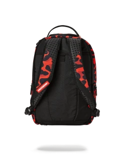SPRAYGROUND® RED LEOPARD DOUBLE CARGO BACKPACKS