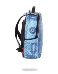 SPRAYGROUND® IN GOD WE TRUST BLUE BACKPACK (ONE OF ONE)