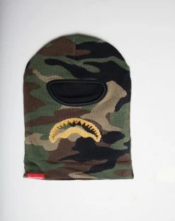 SPRAYGROUND® GOLD KNIT SHARK MOUTH SKI MASK