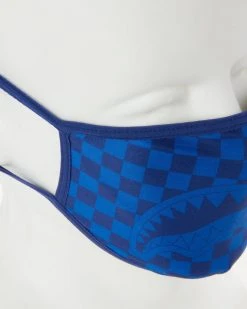 SPRAYGROUND® SHARKS IN PARIS (BLUE) FORM-FITTING MASK