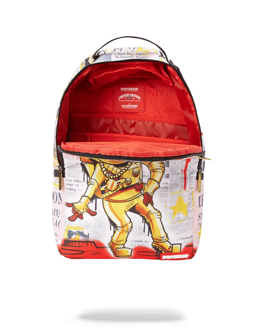 SPRAYGROUND® GOLD ASTRONAUT 1969 MOON WALK 5 SPRAYGROUND® GOLD ASTRONAUT 1969 MOON WALK