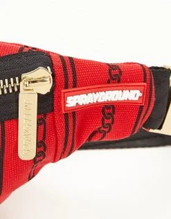 SPRAYGROUND® REVERSE SHARKS IN PARIS CROSSBODY (RED) CROSSBODYS