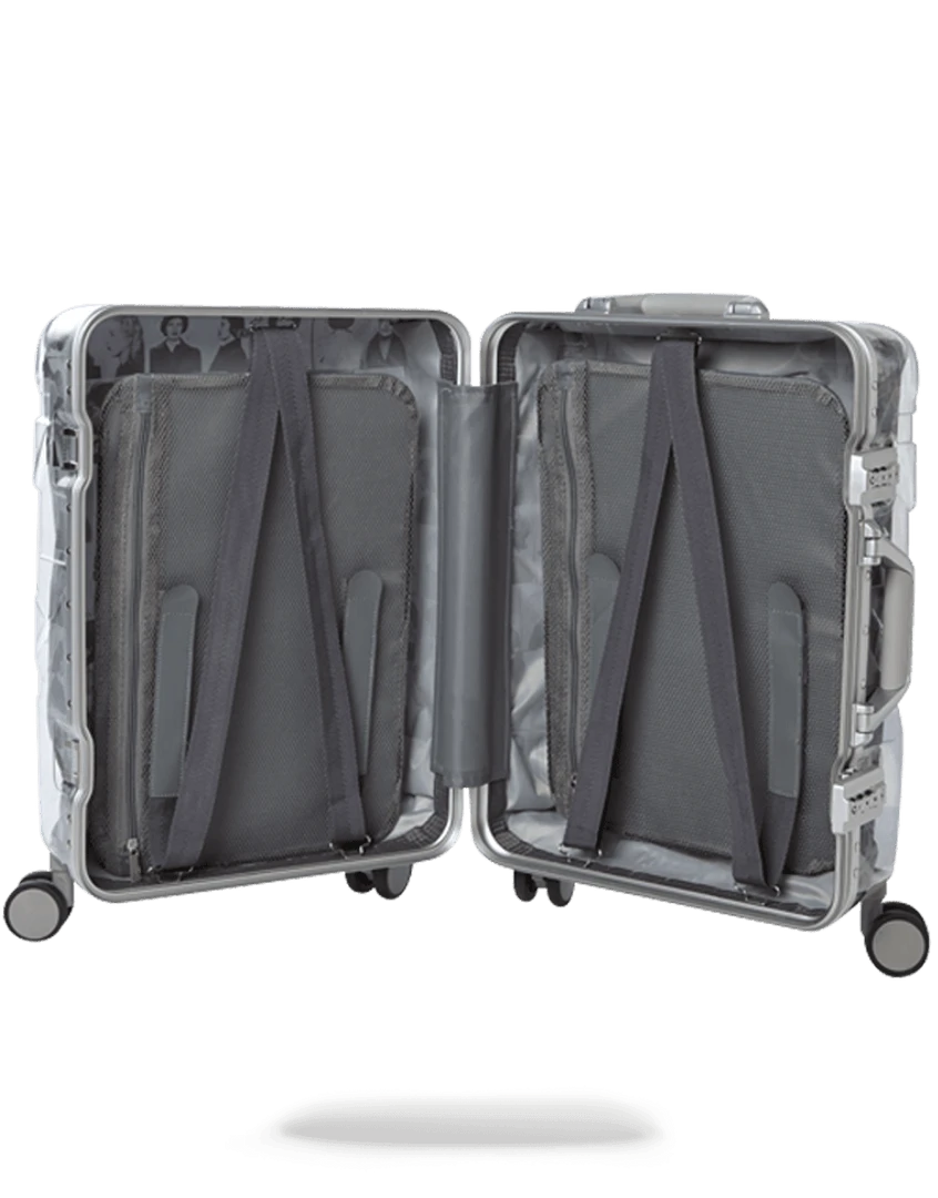 SPRAYGROUND® COLLABS LAQUAN SMITH EMBOSSED CLEAR 3M CARRY-ON SPRAYGROUND® COLLABS LAQUAN SMITH EMBOSSED CLEAR 3M CARRY-ON