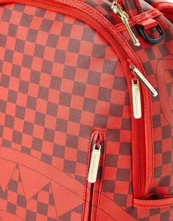 SPRAYGROUND® SHARKS IN PARIS (RED CHECKERED EDITION) BACKPACKS
