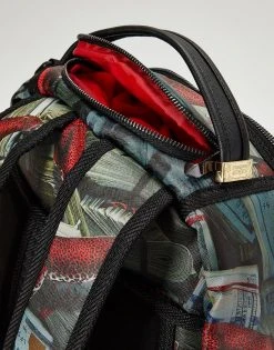 SPRAYGROUND® BACKPACKS RED LEOPARD MONEY
