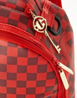 SPRAYGROUND® SHARKS IN PARIS (RED CHECKERED EDITION) BACKPACKS