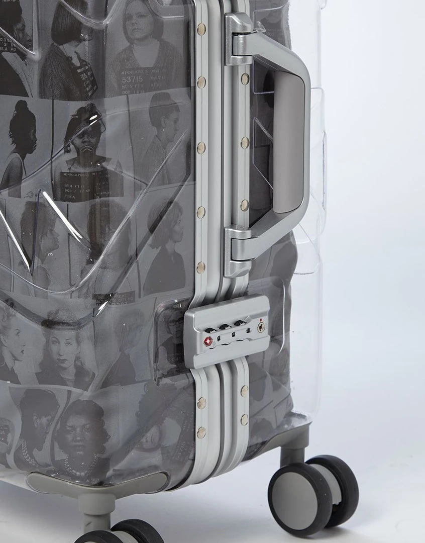 SPRAYGROUND® COLLABS LAQUAN SMITH EMBOSSED CLEAR 3M CARRY-ON SPRAYGROUND® COLLABS LAQUAN SMITH EMBOSSED CLEAR 3M CARRY-ON