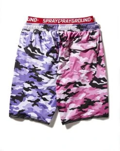 SPRAYGROUND® SPLIT CAMO CORTO SWIM TRUNKS SWIMWEAR