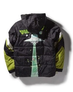 SPRAYGROUND® UFO PARTY SHARK PULLOVER PUFFER JACKET APPAREL+GEAR