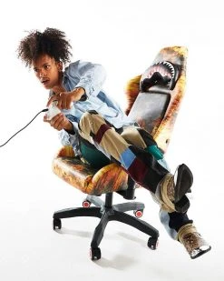 SPRAYGROUND® FIRE CAMO GAMING CHAIR (VEGAN LEATHER) SUPER RARE GAMING CHAIRS 3 SPRAYGROUND® FIRE CAMO GAMING CHAIR (VEGAN LEATHER) SUPER RARE GAMING CHAIRS