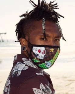 SPRAYGROUND® WTF THUNDER SHARK FACE MASK FACE MASKS