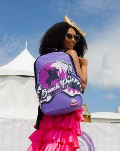 SPRAYGROUND® MIAMI BEACH POLO COLLAB BACKPACK (DLXV-PURPLE) BAGS