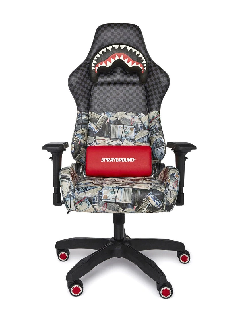 SPRAYGROUND® GAMING CHAIRS CHECK MONEY GAMING CHAIR (VEGAN LEATHER) SUPER RARE SPRAYGROUND® GAMING CHAIRS CHECK MONEY GAMING CHAIR (VEGAN LEATHER) SUPER RARE