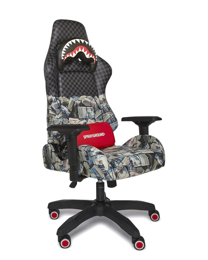 SPRAYGROUND® GAMING CHAIRS CHECK MONEY GAMING CHAIR (VEGAN LEATHER) SUPER RARE SPRAYGROUND® GAMING CHAIRS CHECK MONEY GAMING CHAIR (VEGAN LEATHER) SUPER RARE