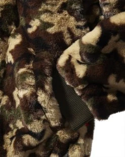 SPRAYGROUND® CAMO BEAR BOMBER FLEECE JACKET APPAREL+GEAR