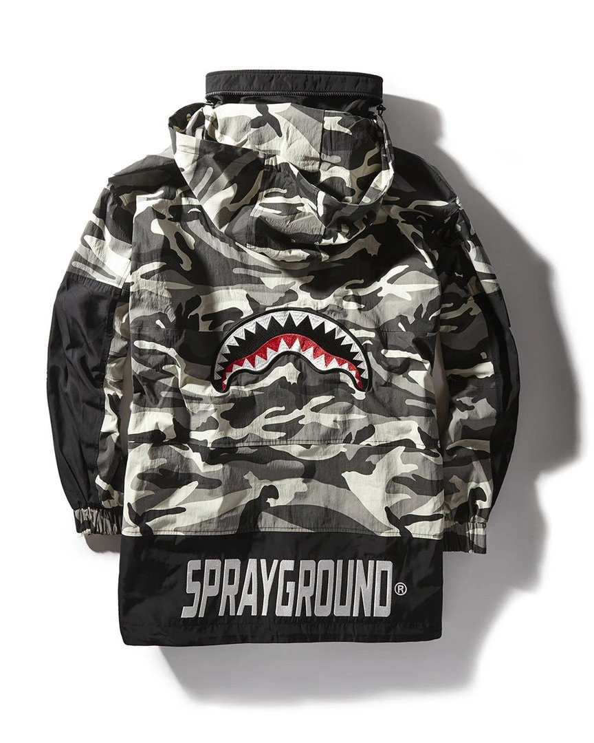 SPRAYGROUND® NIGHT CAMO PULLOVER ANORAK JACKET APPAREL+GEAR 2 SPRAYGROUND® NIGHT CAMO PULLOVER ANORAK JACKET APPAREL+GEAR