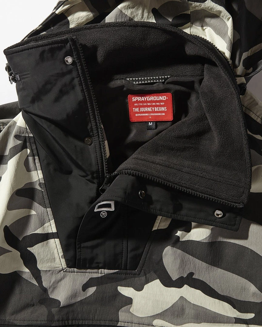 SPRAYGROUND® NIGHT CAMO PULLOVER ANORAK JACKET APPAREL+GEAR 3 SPRAYGROUND® NIGHT CAMO PULLOVER ANORAK JACKET APPAREL+GEAR