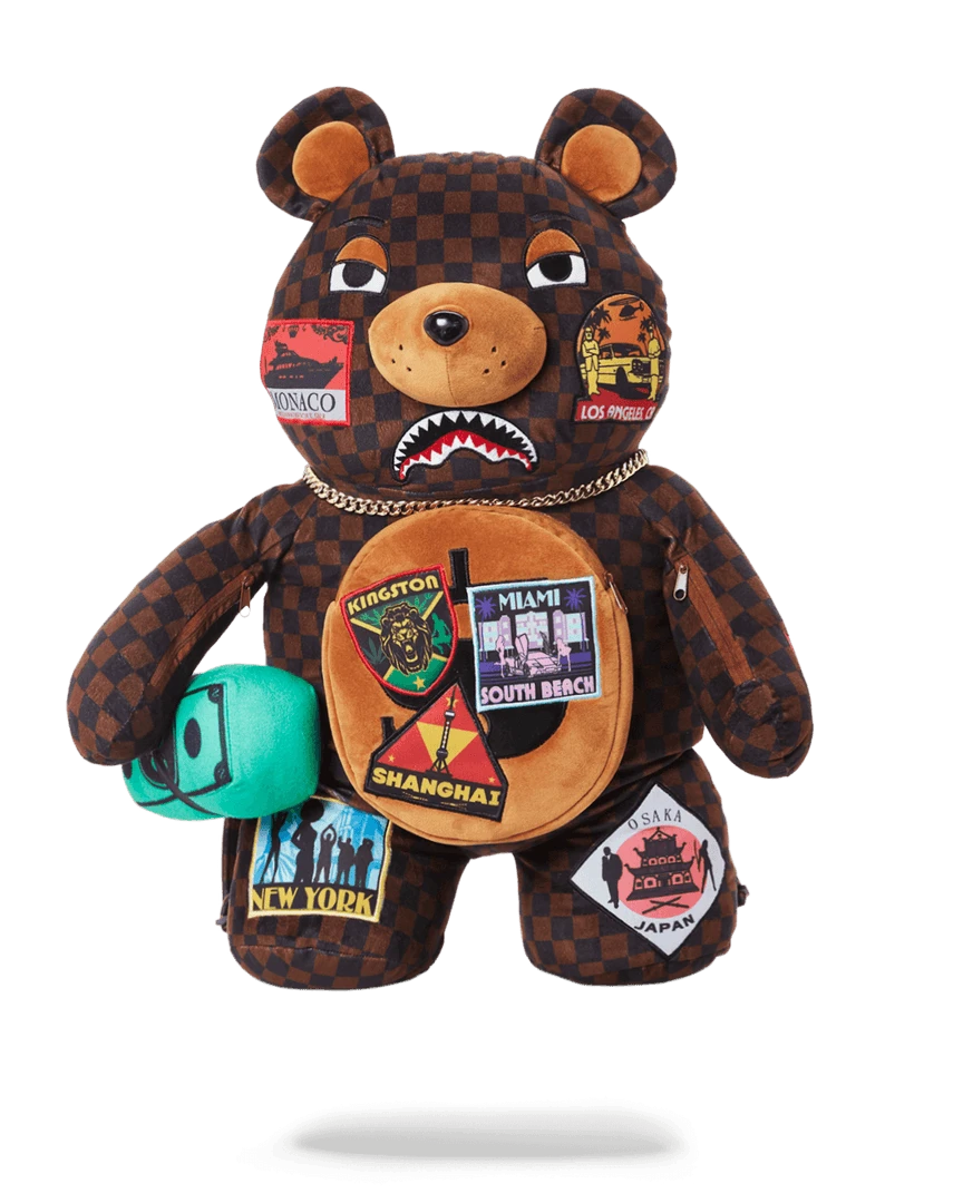 SPRAYGROUND® GLOBAL MOGUL MONEY BEAR TEDDY BEAR BACKPACK BAGS SPRAYGROUND® GLOBAL MOGUL MONEY BEAR TEDDY BEAR BACKPACK BAGS