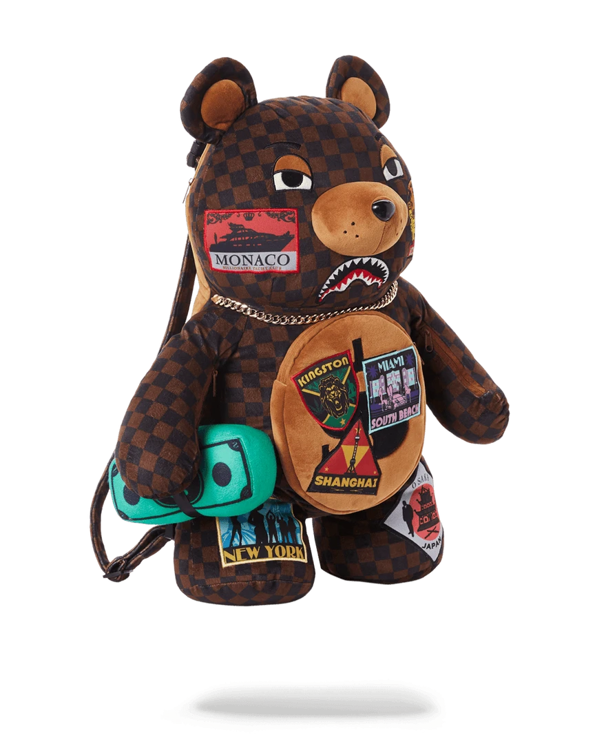 SPRAYGROUND® GLOBAL MOGUL MONEY BEAR TEDDY BEAR BACKPACK BAGS SPRAYGROUND® GLOBAL MOGUL MONEY BEAR TEDDY BEAR BACKPACK BAGS