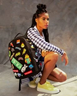 SPRAYGROUND® BAGS THE 32 REMOVABLE PATCHES VELCRO BACKPACK